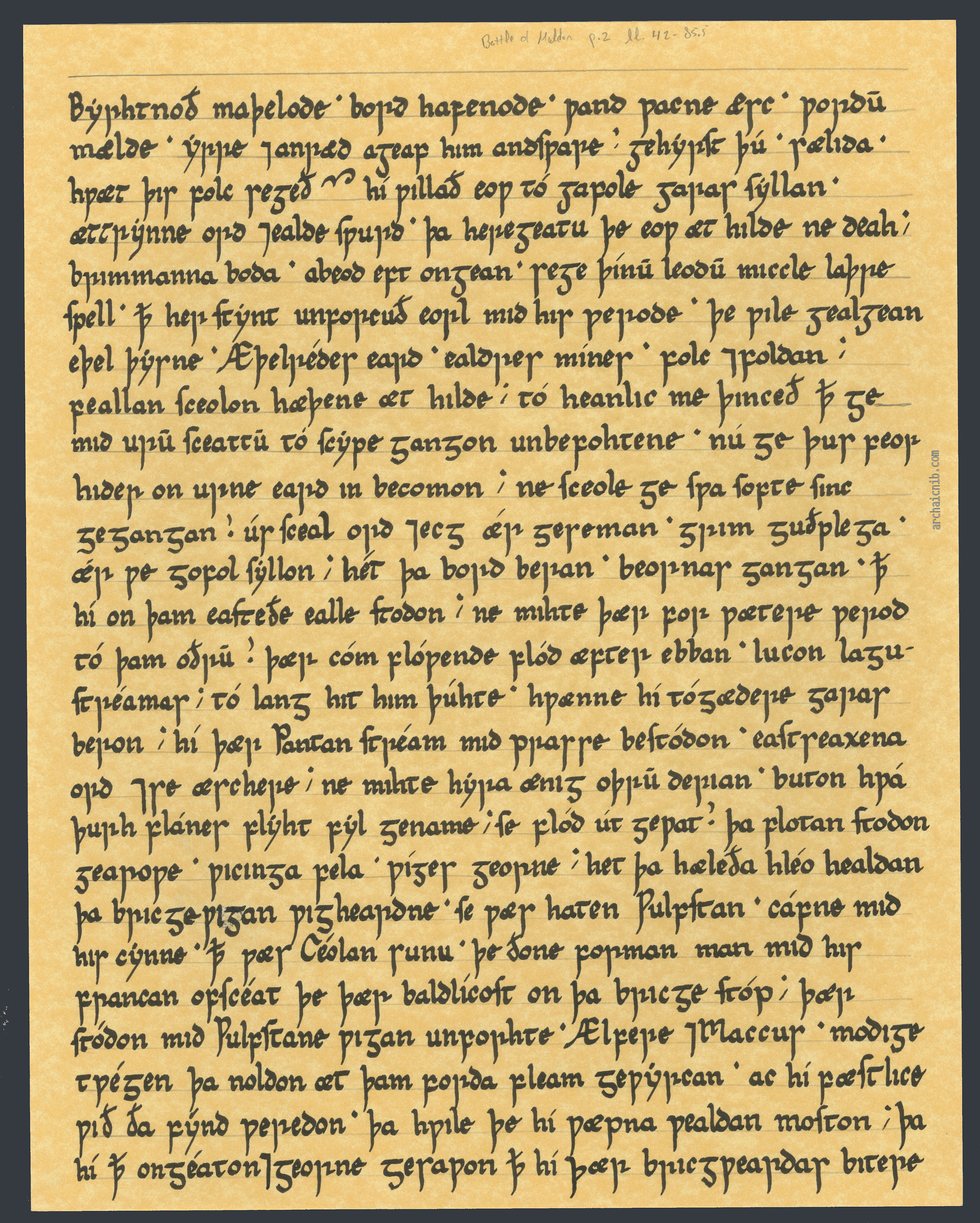 Insular Minuscule Manuscript