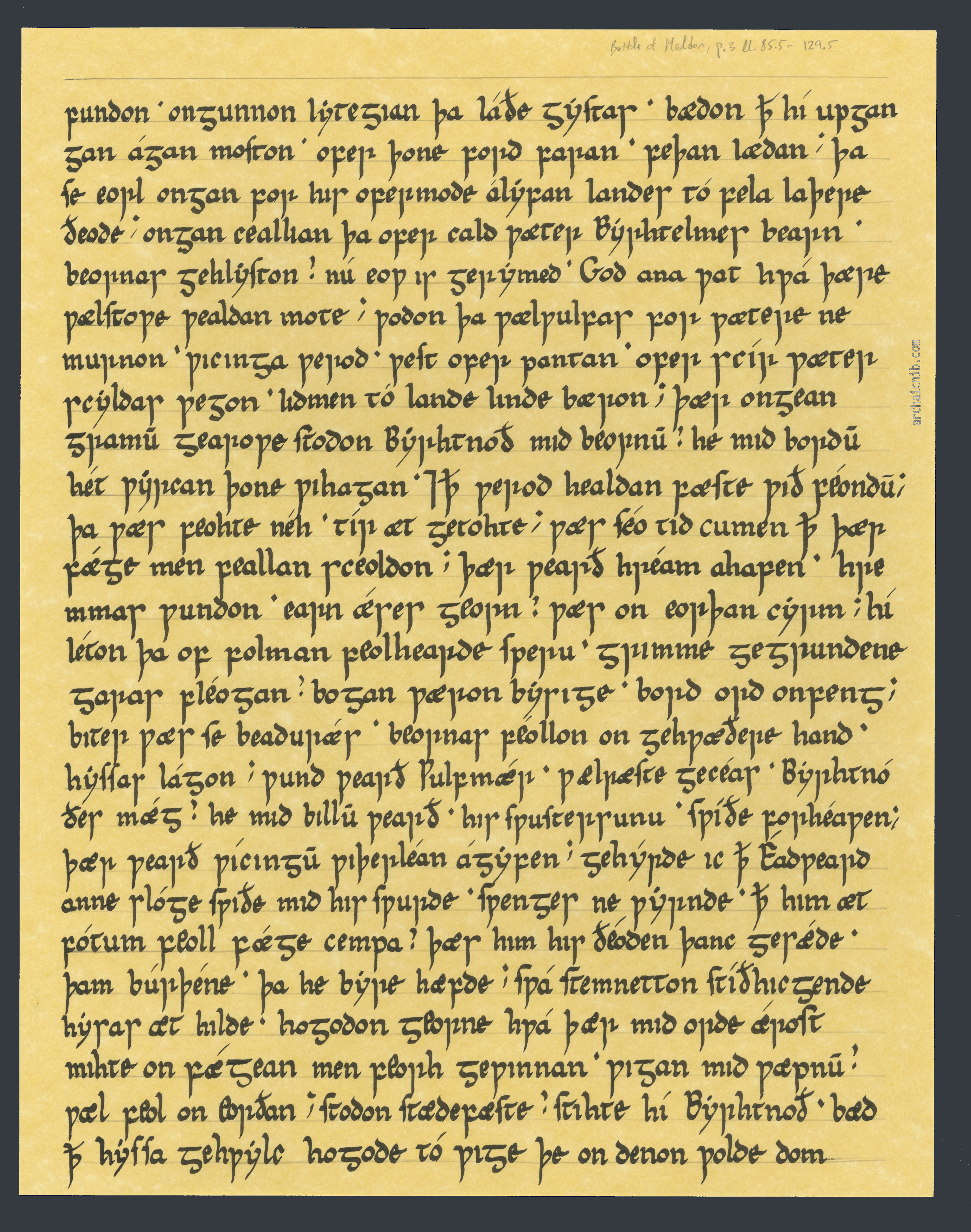 Insular Minuscule Manuscript