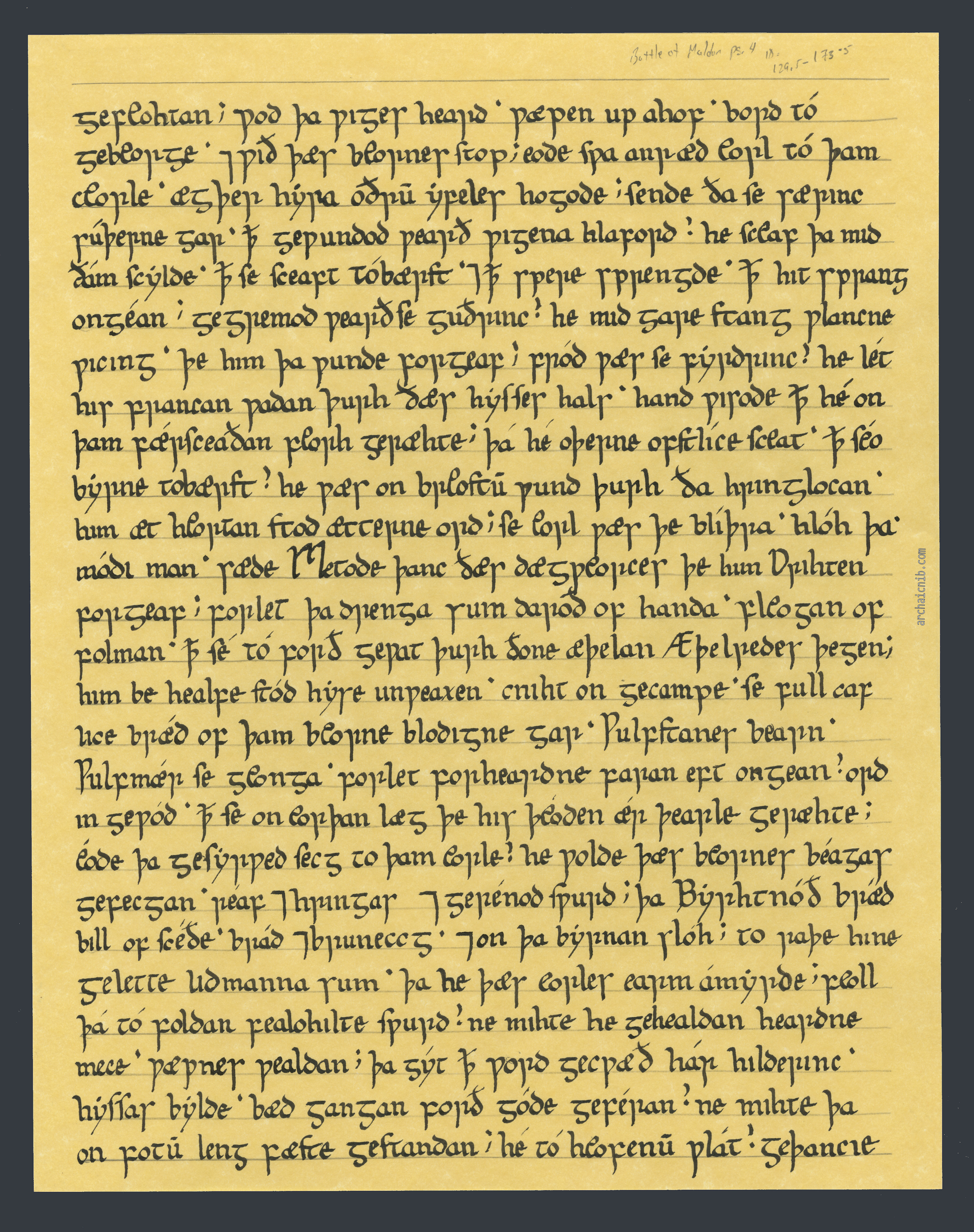 Insular Minuscule Manuscript