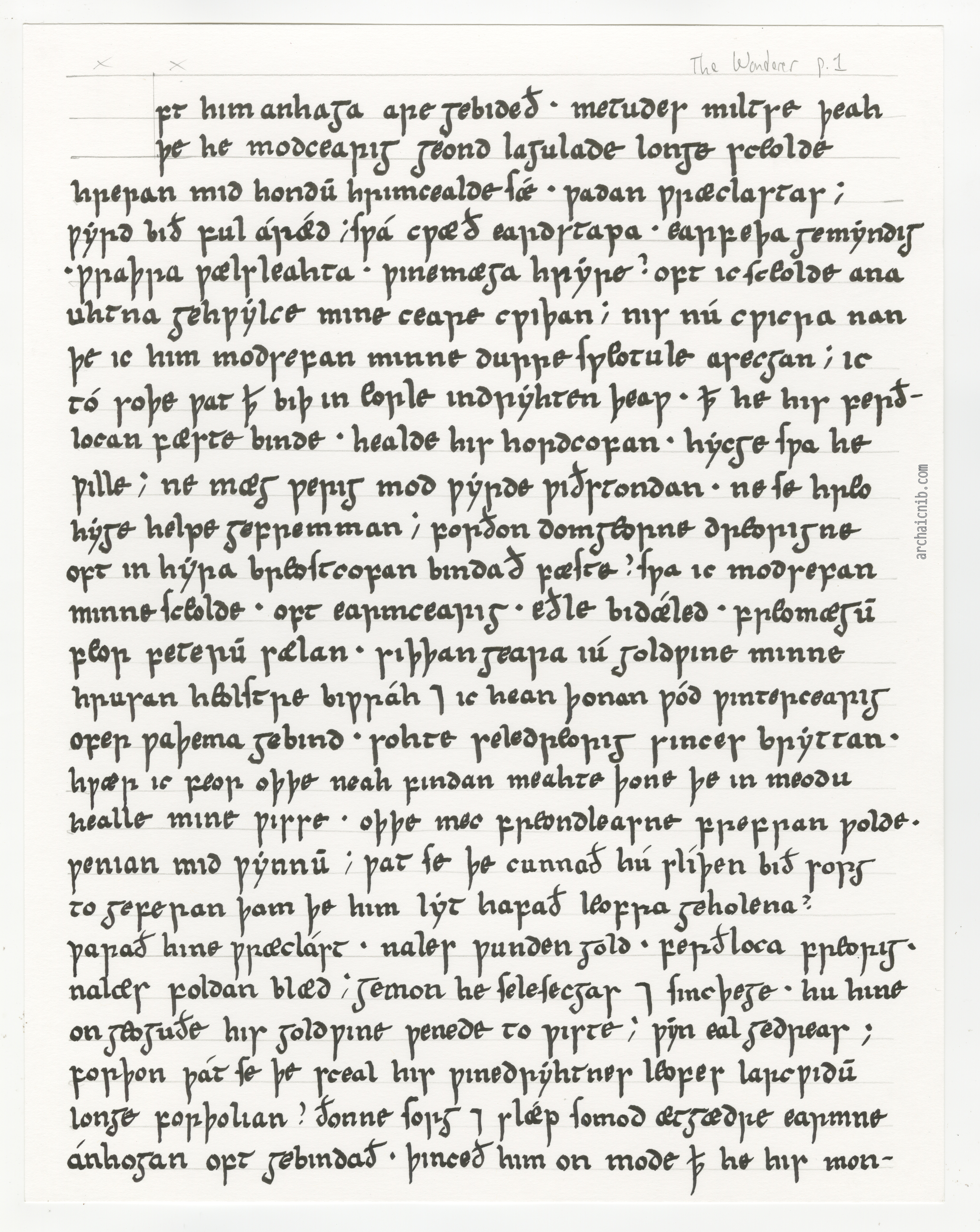 Insular Minuscule Manuscript