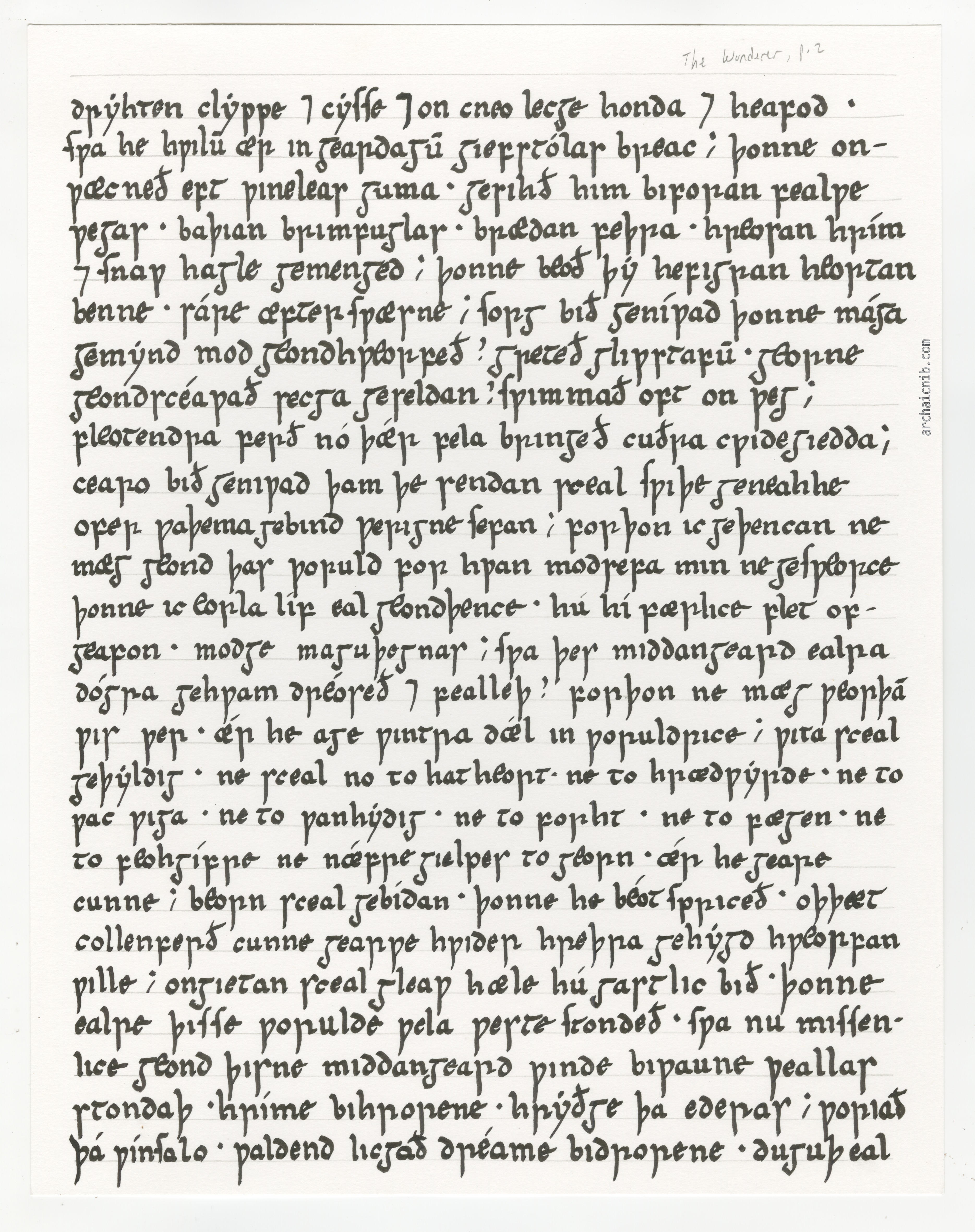 Insular Minuscule Manuscript