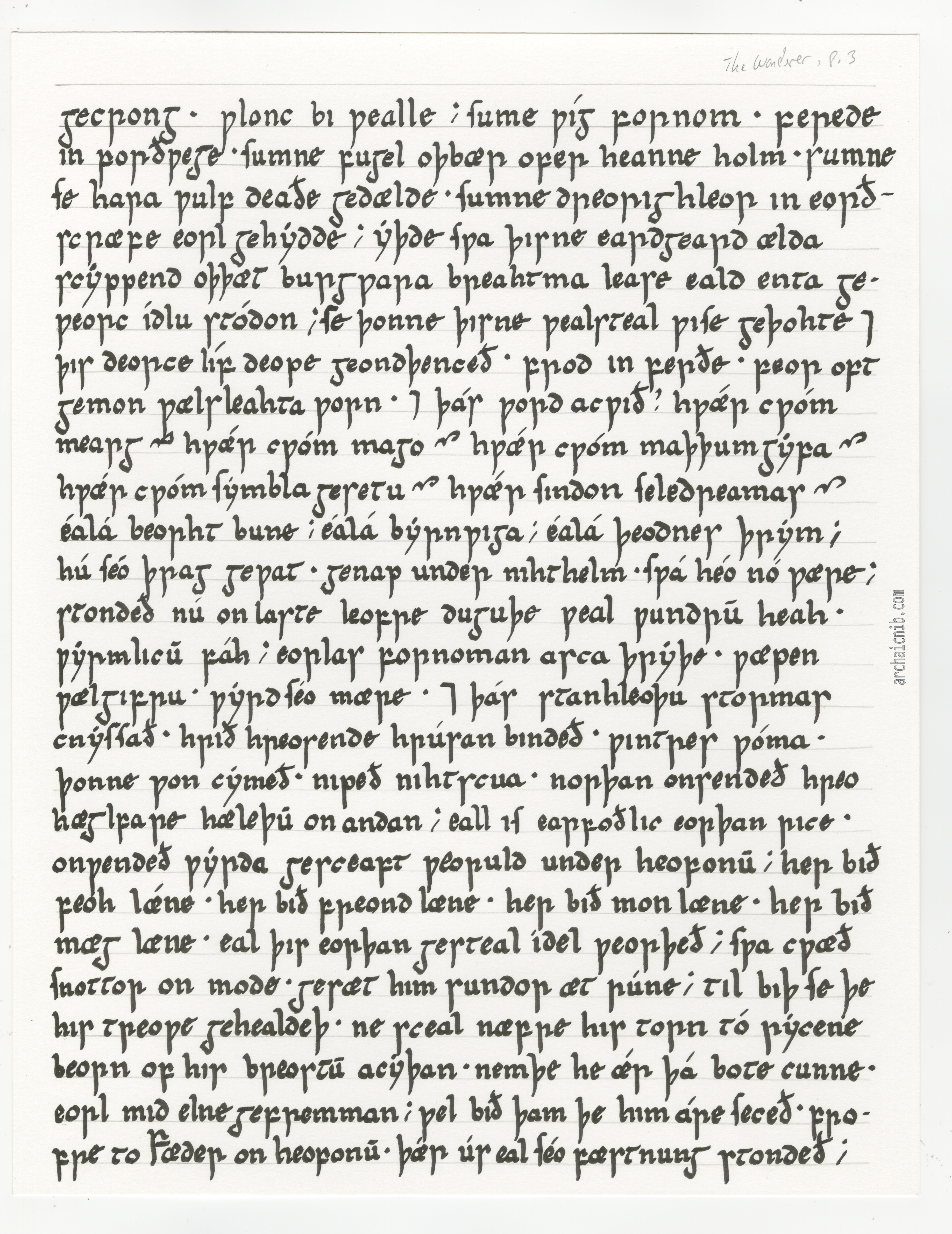 Insular Minuscule Manuscript