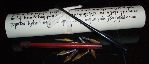 pen and scroll