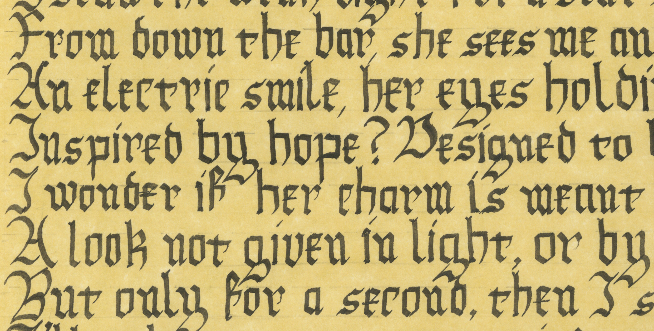 Gothic Blackletter Script